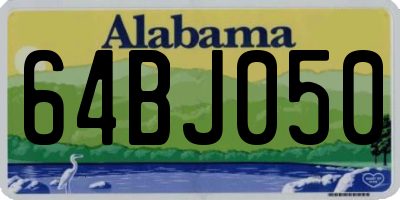 AL license plate 64BJ050