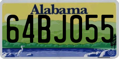 AL license plate 64BJ055
