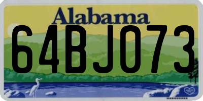 AL license plate 64BJ073