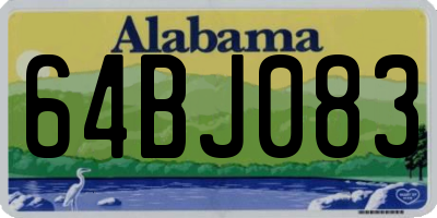 AL license plate 64BJ083