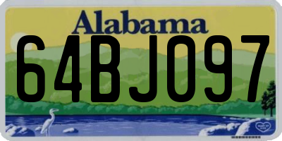 AL license plate 64BJ097