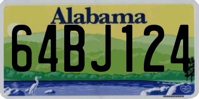 AL license plate 64BJ124
