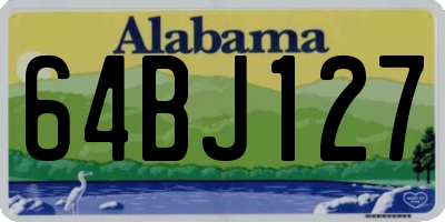 AL license plate 64BJ127