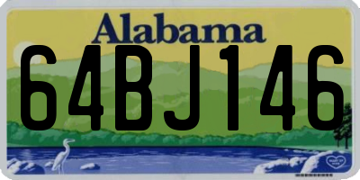 AL license plate 64BJ146