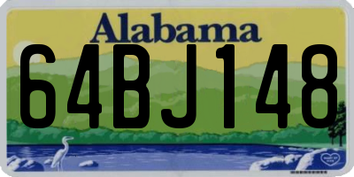 AL license plate 64BJ148