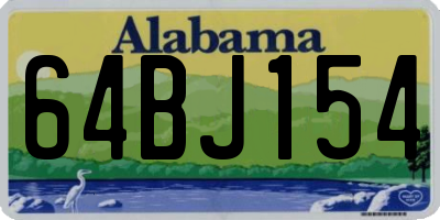 AL license plate 64BJ154