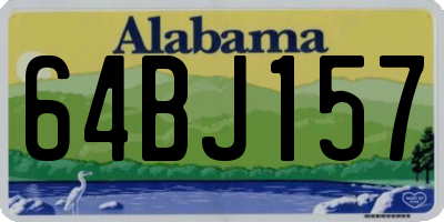 AL license plate 64BJ157