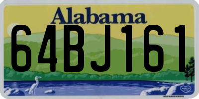 AL license plate 64BJ161