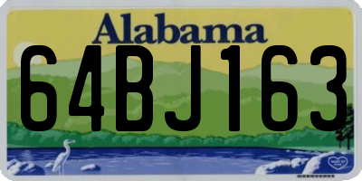 AL license plate 64BJ163