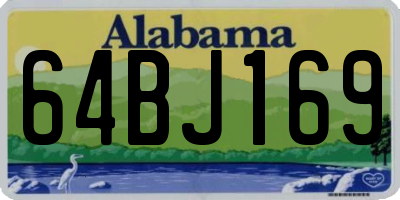 AL license plate 64BJ169
