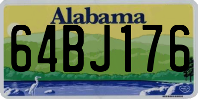 AL license plate 64BJ176
