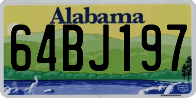 AL license plate 64BJ197