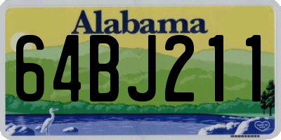 AL license plate 64BJ211