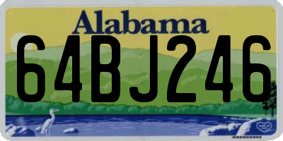 AL license plate 64BJ246