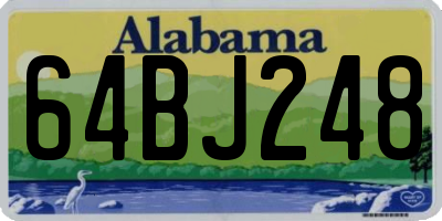AL license plate 64BJ248