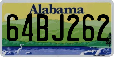 AL license plate 64BJ262