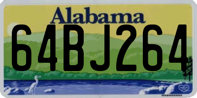 AL license plate 64BJ264
