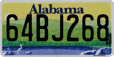 AL license plate 64BJ268