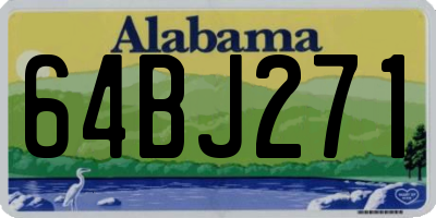 AL license plate 64BJ271