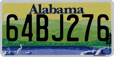 AL license plate 64BJ276