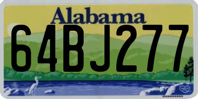 AL license plate 64BJ277