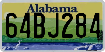 AL license plate 64BJ284