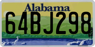 AL license plate 64BJ298
