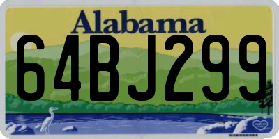 AL license plate 64BJ299