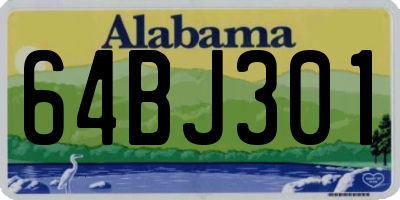 AL license plate 64BJ301