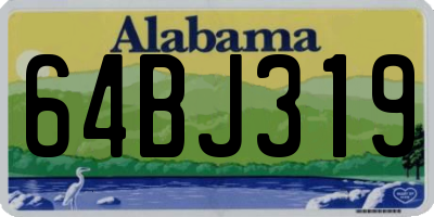 AL license plate 64BJ319
