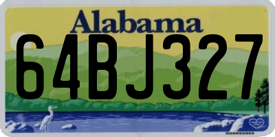 AL license plate 64BJ327