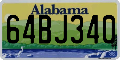 AL license plate 64BJ340