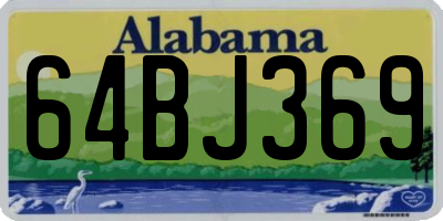 AL license plate 64BJ369