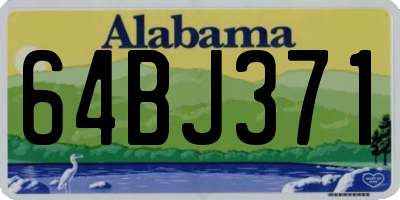 AL license plate 64BJ371