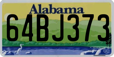 AL license plate 64BJ373