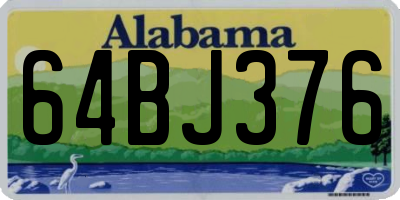 AL license plate 64BJ376