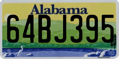 AL license plate 64BJ395