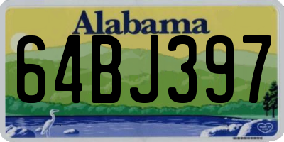 AL license plate 64BJ397