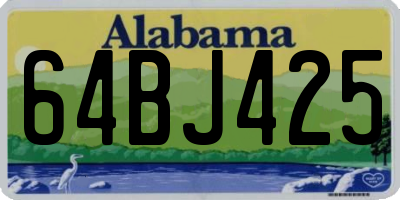 AL license plate 64BJ425
