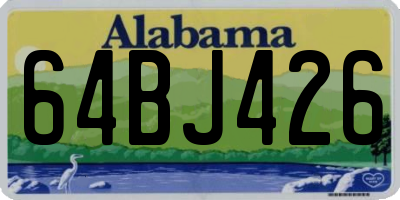 AL license plate 64BJ426