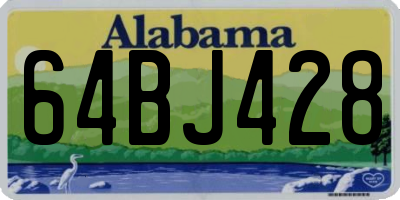 AL license plate 64BJ428