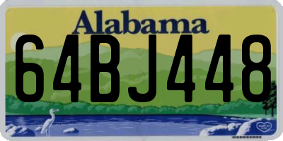 AL license plate 64BJ448