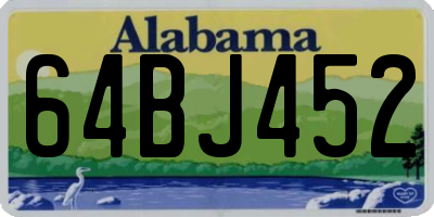 AL license plate 64BJ452