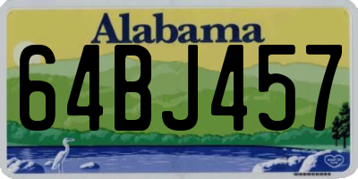 AL license plate 64BJ457