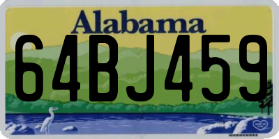 AL license plate 64BJ459