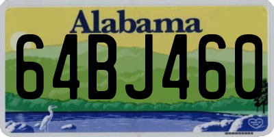 AL license plate 64BJ460