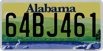 AL license plate 64BJ461