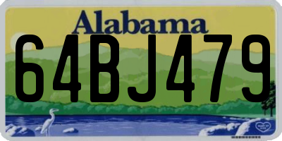 AL license plate 64BJ479