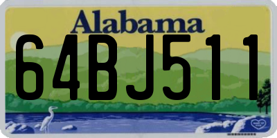 AL license plate 64BJ511