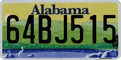 AL license plate 64BJ515